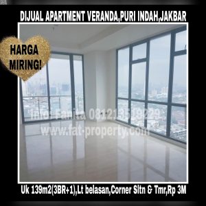 Dijual Apartemen Veranda Residence Puri Indah,Jakarta Barat.