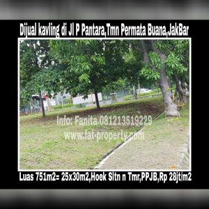 Dijual kavling bagus di perumahan elite sistem cluster yang sangat aman,di Taman Permata Buana,