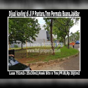 Dijual kavling bagus di perumahan elite sistem cluster yang sangat aman,di Taman Permata Buana,