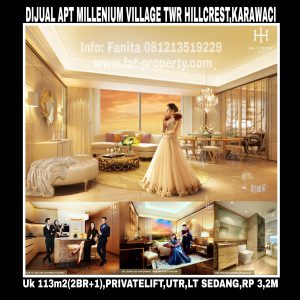 Dijual Apartment Millenium Village Tower Hillcrest,Lippo Karawaci.