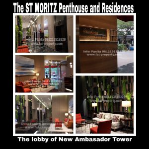 Dijual Apartment ST MORITZ Tower New Ambasador, tower paling high end dan terbaru serta paling strategis di tengah2 mal.