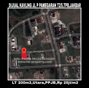 Dijual cepat kavling bagus di Perumahan elite Taman Permata Buana,Puri Indah,Jakarta Barat.