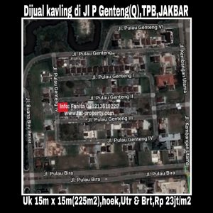 Dijual kavling bagus di perumahan elite sistem cluster yang sangat aman,di Taman Permata Buana tahap 3(terbaru),