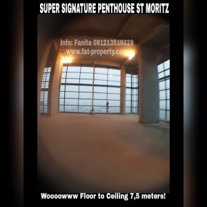 Dijual unit Super Signature Penthouse Apartment ST MORITZ Tower Ambasador, di atas unit Super Penthouse.