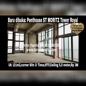 Dijual PENTHOUSE ST MORITZ DI TOWER ROYAL Puri Indah Jakarta Barat