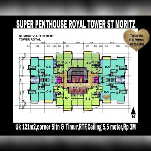 Dijual PENTHOUSE ST MORITZ DI TOWER ROYAL Puri Indah Jakarta Barat