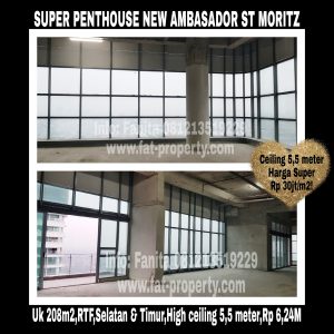 Dijual unit Super Penthouse Apartment ST MORITZ Tower New Ambasador,tower terbaru & terlengkap & paling strategis di tengah2 Lippomal Puri.