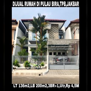 Dijual rumah siap huni di Taman Permata Buana tahap II,Jl Pulau Bira,Jakarta Barat.