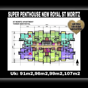 Super Penthouse ST MORITZ di Tower New Royal lt 38