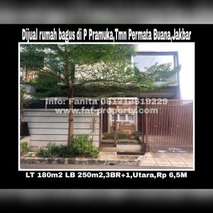 Dijual rumah bagus di Taman Permata Buana di cluster baru,Jl Pulau Pramuka,Jakarta Barat.