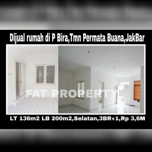 Dijual rumah siap huni di Taman Permata Buana tahap II,Jl Pulau Bira,Jakarta Barat.