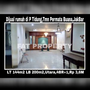 Dijual rumah siap huni di Taman Permata Buana tahap II,Jl Pulau Tidung,Jakarta Barat.