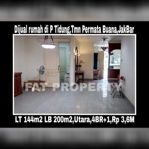 Dijual rumah siap huni di Taman Permata Buana tahap II,Jl Pulau Tidung,Jakarta Barat.