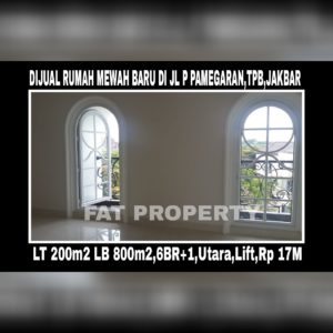 Dijual rumah di Taman Permata Buana, Jl Pulau Pamegaran,Jakarta Barat
