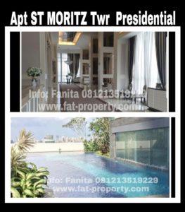 Dijual Apartment ST MORITZ Tower Presidential the best unit in the best tower ukuran 269m2.