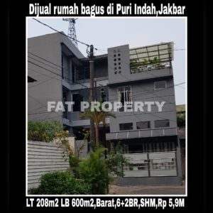 Dijual rumah mewah bagus di Puri Indah,Jakarta Barat.