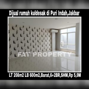 Dijual rumah mewah bagus di Puri Indah,Jakarta Barat.