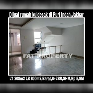 Dijual rumah mewah bagus di Puri Indah,Jakarta Barat.