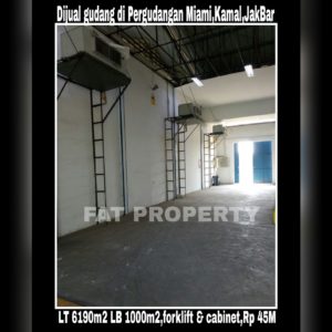Dijual gudang bagus di Pergudangan MIAMI,Kapuk Kamal,Jakarta Barat.