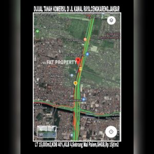 Dijual tanah komersil di Jl Kamal Raya,Cengkareng,Jakarta Barat.