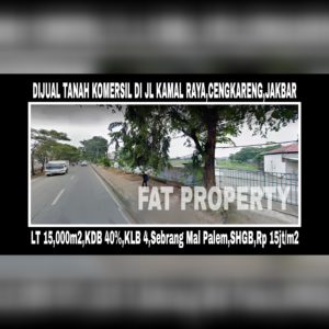 Dijual tanah komersil di Jl Kamal Raya,Cengkareng,Jakarta Barat.