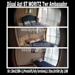 Dijual Apartment ST MORITZ Tower Ambasador,paling strategis di tengah2 Lippomal Puri.