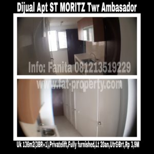 Dijual Apartment ST MORITZ Tower Ambasador,paling strategis di tengah2 Lippomal Puri.