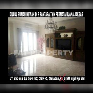 Dijual cepat rumah mewah bagus gaya klasik modern di Jl Pulau Pantara,Taman Permata Buana,Jakarta Barat (sebelah Puri Indah)