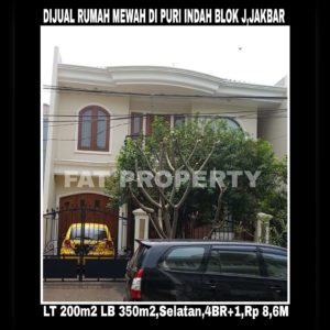 Dijual cepat rumah bagus di Puri Indah blok terelite:Blok J,Jakarta Barat.