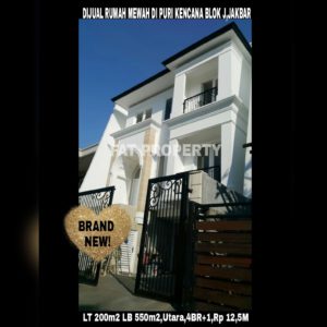 Dijual cepat rumah baru mewah klasik modern di Puri Kencana Blok J,Jakarta Barat.