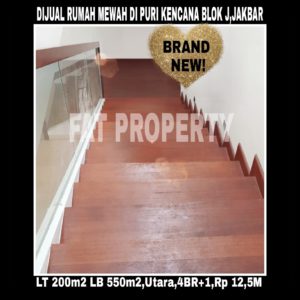 Dijual cepat rumah baru mewah klasik modern di Puri Kencana Blok J,Jakarta Barat.