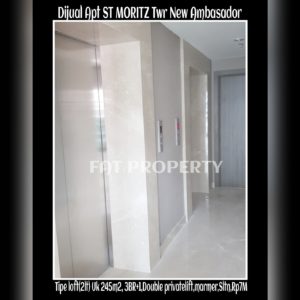 Dijual Apartment ST MORITZ Tower New Ambasador, tower paling high end dan terbaru serta paling strategis di tengah2 mal.