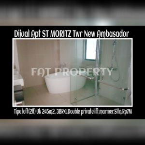 Dijual Apartment ST MORITZ Tower New Ambasador, tower paling high end dan terbaru serta paling strategis di tengah2 mal.