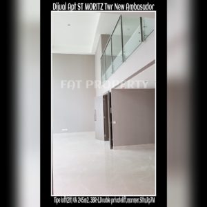 Dijual Apartment ST MORITZ Tower New Ambasador, tower paling high end dan terbaru serta paling strategis di tengah2 mal.
