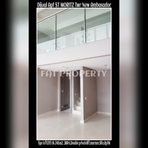 Dijual Apartment ST MORITZ Tower New Ambasador, tower paling high end dan terbaru serta paling strategis di tengah2 mal.