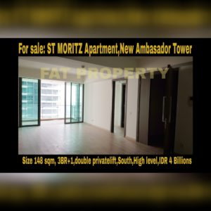Dijual Apartment ST MORITZ Tower New Ambasador, Puri Indah, Jakarta Barat