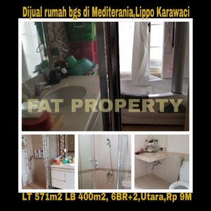 Dijual cepat rumah mewah bagus gaya tropis di Mediterania,Lippo Karawaci.
