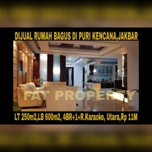 Dijual rumah mewah asri di Puri Kencana blok J,Belakang Gedung Kawan Lama,Jakarta Barat