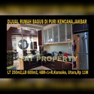 Dijual rumah mewah asri di Puri Kencana blok J,Belakang Gedung Kawan Lama,Jakarta Barat