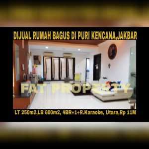 Dijual rumah mewah asri di Puri Kencana blok J,Belakang Gedung Kawan Lama,Jakarta Barat