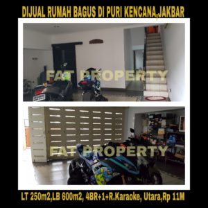 Dijual rumah mewah asri di Puri Kencana blok J,Belakang Gedung Kawan Lama,Jakarta Barat