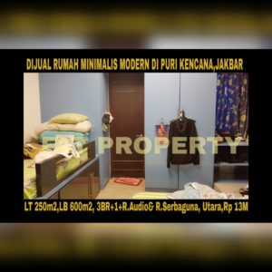 Dijual rumah mewah minimalis modern di Puri Kencana,Belakang Gedung Kawan Lama,Jakarta Barat: