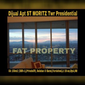 Dijual Apartment ST MORITZ Tower terbaik dan terelite, Presidential Tower(hanya 4 unit per lantai,privatelift)