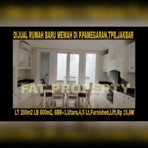 Dijual rumah di Taman Permata Buana, Jl Pulau Pamegaran,Jakarta Barat.