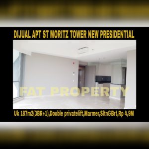 Dijual Apartment ST MORITZ Tower terbaru dan terbaik,New Presidential Tower.