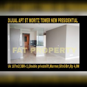 Dijual Apartment ST MORITZ Tower terbaru dan terbaik,New Presidential Tower.