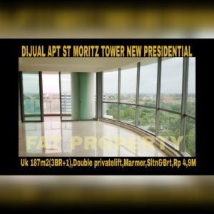 Dijual Apartment ST MORITZ Tower terbaru dan terbaik,New Presidential Tower.