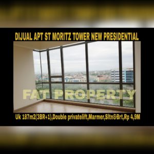 Dijual Apartment ST MORITZ Tower terbaru dan terbaik,New Presidential Tower.