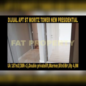 Dijual Apartment ST MORITZ Tower terbaru dan terbaik,New Presidential Tower.