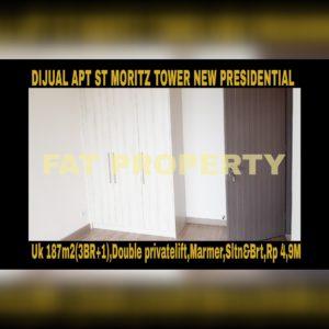Dijual Apartment ST MORITZ Tower terbaru dan terbaik,New Presidential Tower.